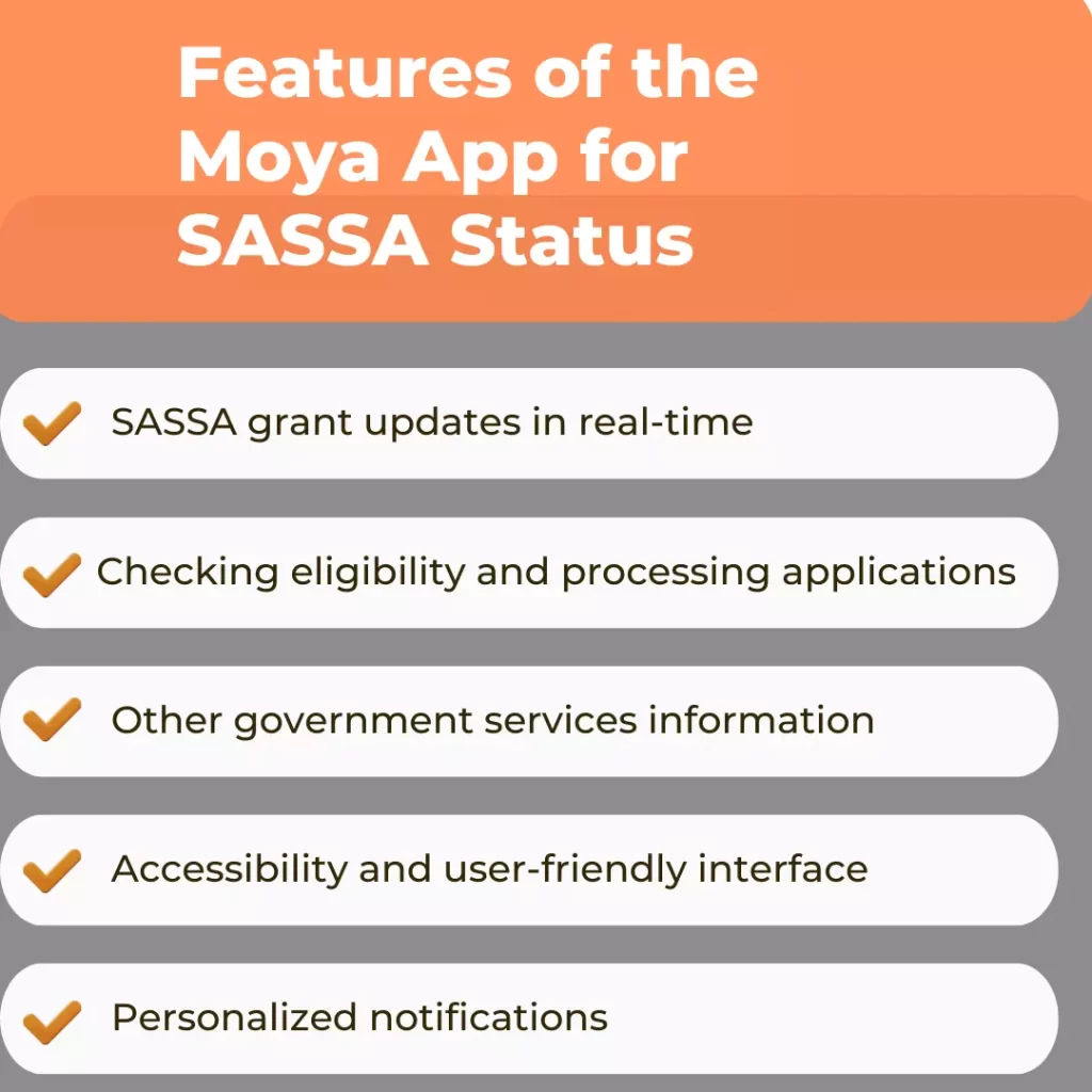 Moya App for SASSA Status