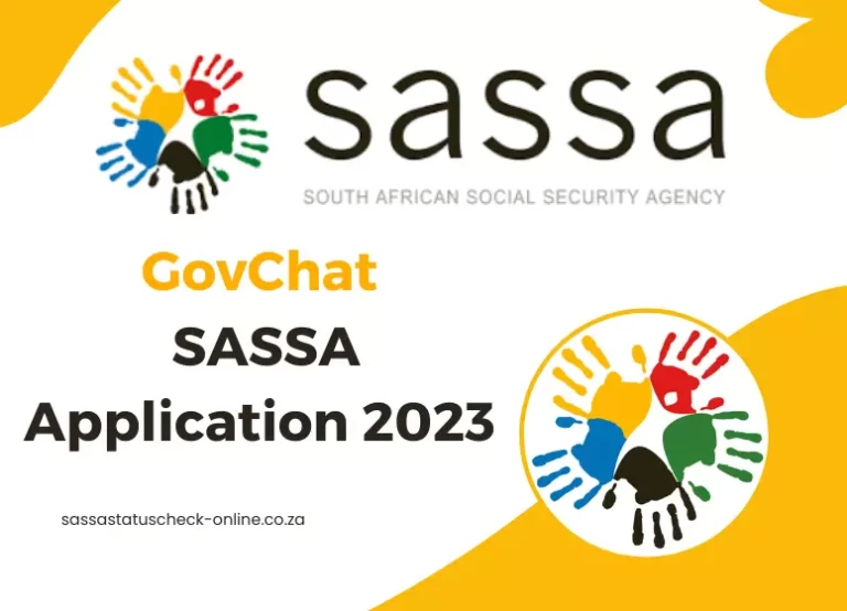 GovChat SASSA Application 2023