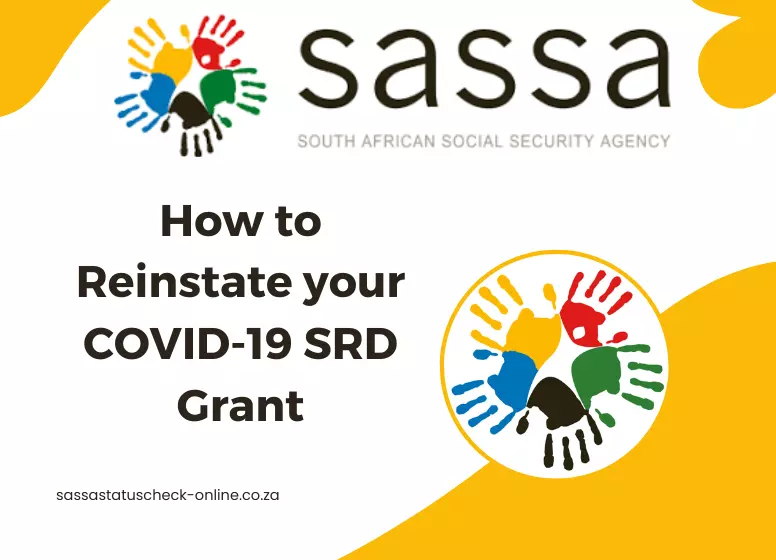 How to Reinstate your COVID-19 SRD Grant
